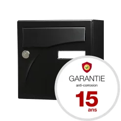 Boite aux lettres Préface compact Noir mat RAL 9005M-Renz New