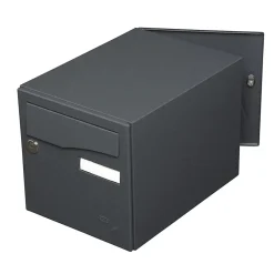 Boite aux lettres Préface 2 portes Noir Sablé RAL 2100 MS-Renz Best