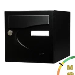 Boite aux lettres Préférence 2 portes noir mat 9005M^Renz Discount
