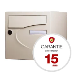 Boite aux lettres Préférence 1 porte ivoire brillant 1015B^Renz Best