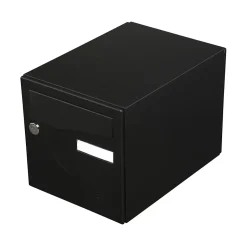 Boite aux lettres Préférence 1 porte noir mat 9005M^Renz