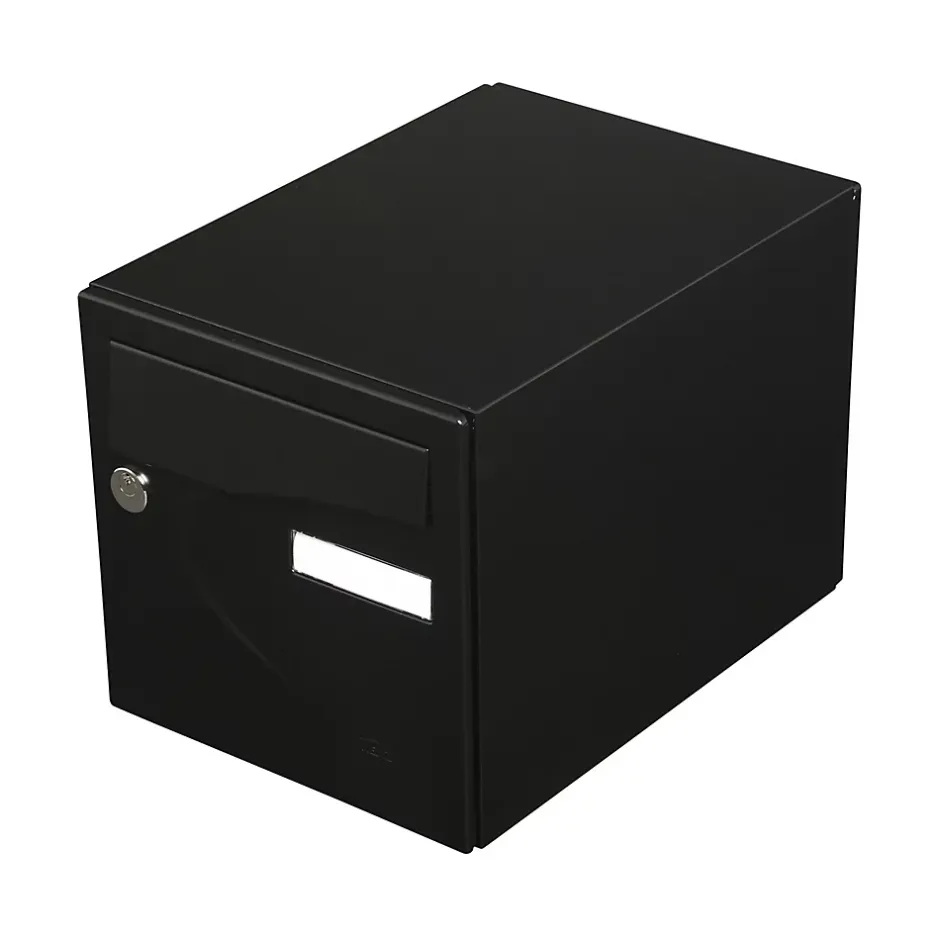 Boite aux lettres Préférence 1 porte noir mat 9005M^Renz