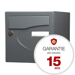Boite aux lettres Préférence 1 porte gris anthracite mat 7016M^Renz Sale