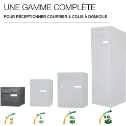 Boite aux lettres Préférence 1 porte gris anthracite mat 7016M^Renz Sale
