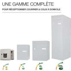 Boite aux lettres Soléa à encastrer 2 portes Ton Pierre sablé 1013MS^Renz Best