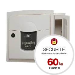 Boite aux lettres Soléa à encastrer 2 portes Ton Pierre sablé 1013MS^Renz Best