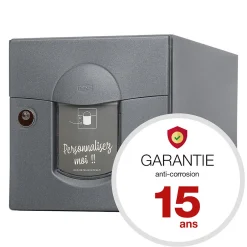 Boite aux lettres Soléa 1 porte Gris anthracite aspect sablé REN 0206MS^Renz Outlet