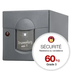 Boite aux lettres Soléa 1 porte Gris anthracite aspect sablé REN 0206MS^Renz Outlet