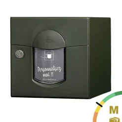 Boite aux lettres Soléa 1 porte Vert mat sablé RAL 6007 MS^Renz Outlet