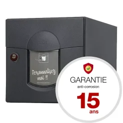 Boite aux lettres Soléa 2 portes Noir Sablé 2100 MS-Renz Discount