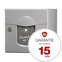 Boite aux lettres Soléa 2 portes Gris RAL 7037 mat-Renz