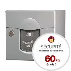 Boite aux lettres Soléa 2 portes Gris RAL 7037 mat-Renz