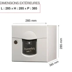 Boite aux lettres Soléa 1 porte Blanc 9010 mat^Renz