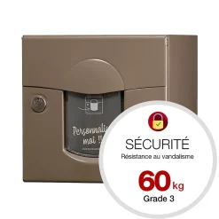 Boite aux lettres Soléa 2 portes taupe RAL 7006 B^Renz