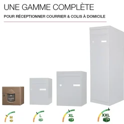 Boite aux lettres Soléa 2 portes taupe RAL 7006 B^Renz