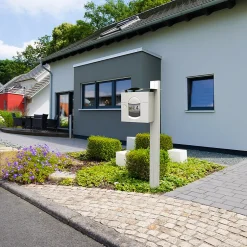 Boite aux lettres Soléa 2 portes Ton pierre aspect sablé RAL 1013MS-Renz Clearance