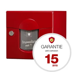 Boite aux lettres Soléa 2 portes rouge 3004 B-Renz Discount
