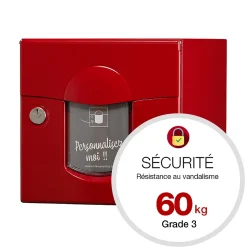Boite aux lettres Soléa 2 portes rouge 3004 B-Renz Discount