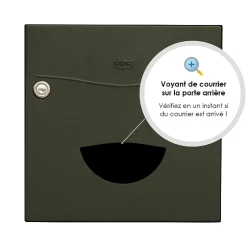 Boite aux lettres Soléa 2 portes vert RAL 6007 MS^Renz Outlet