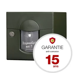 Boite aux lettres Soléa 2 portes vert RAL 6007 MS^Renz Outlet