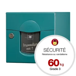 Boite aux lettres Soléa 2 portes turquoise 6033 B^Renz Hot
