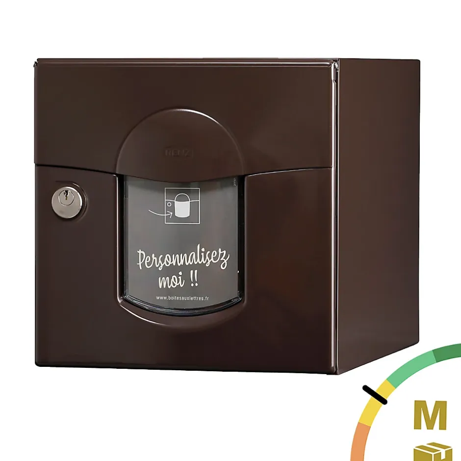 Boite aux lettres Soléa 1 porte Brun RAL 8019 B^Renz Outlet