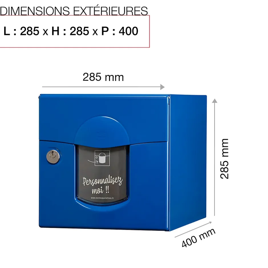 Boite aux lettres Soléa 2 portes bleu 5010 B^Renz New