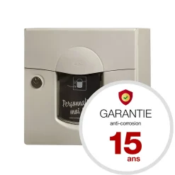 Boite aux lettres Soléa compact Ton pierre aspect sablé RAL 1013MS-Renz Outlet
