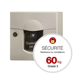 Boite aux lettres Soléa compact Ton pierre aspect sablé RAL 1013MS-Renz Outlet