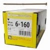 BOITE DE 100 VIS À TÊTE FRAISÉE 6 x 160, EMPREINTE TORX^Domax Best