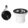 Bonde à bouchon pour évier 50mm^Wirquin Discount