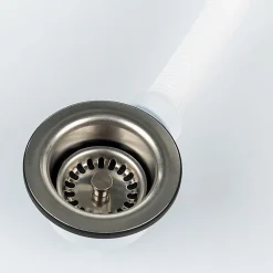 Bonde à panier avec trop plein, plateau Diamètre 84 --Nicoll