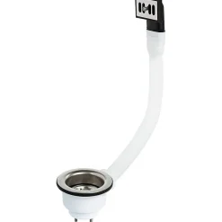 Bonde à panier avec trop plein, plateau Diamètre 84 --Nicoll