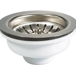 Bonde à panier sans trop plein, plateau chromé Diamètre 114 -^Nicoll New