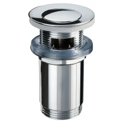 Bonde chromée quick-clac avec trop-plein pour vasque-Flomasta Hot