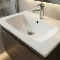 Bonde chromée quick-clac sans trop-plein 100mm pour vasque-Flomasta Discount