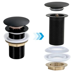 Bonde clic-clac - Push System - Coloris Noir mat-Dileci Hot