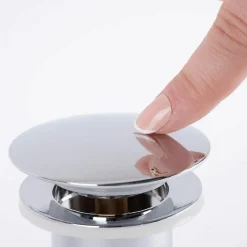 Bonde clic-clac sans trop plein pour plan épais, chromé-Wanda Collection