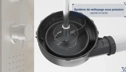 Bonde de douche extra plate Flush Ø90mm^Valentin Sale