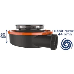 Bonde de douche extra plate Flush Ø90mm^Valentin Sale