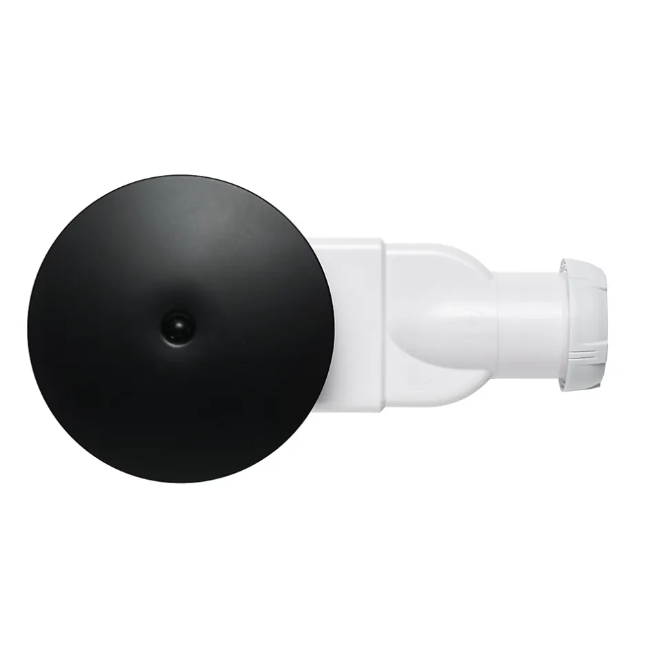 Bonde de douche extra-plate Dôme noir^Wirquin Online