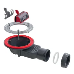 Bonde de douche SLIM + ø40 mm sans grille pour plateau^Wirquin Hot