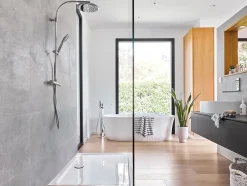 Bonde de douche SLIM + ø40 mm dôme ABS.-Wirquin