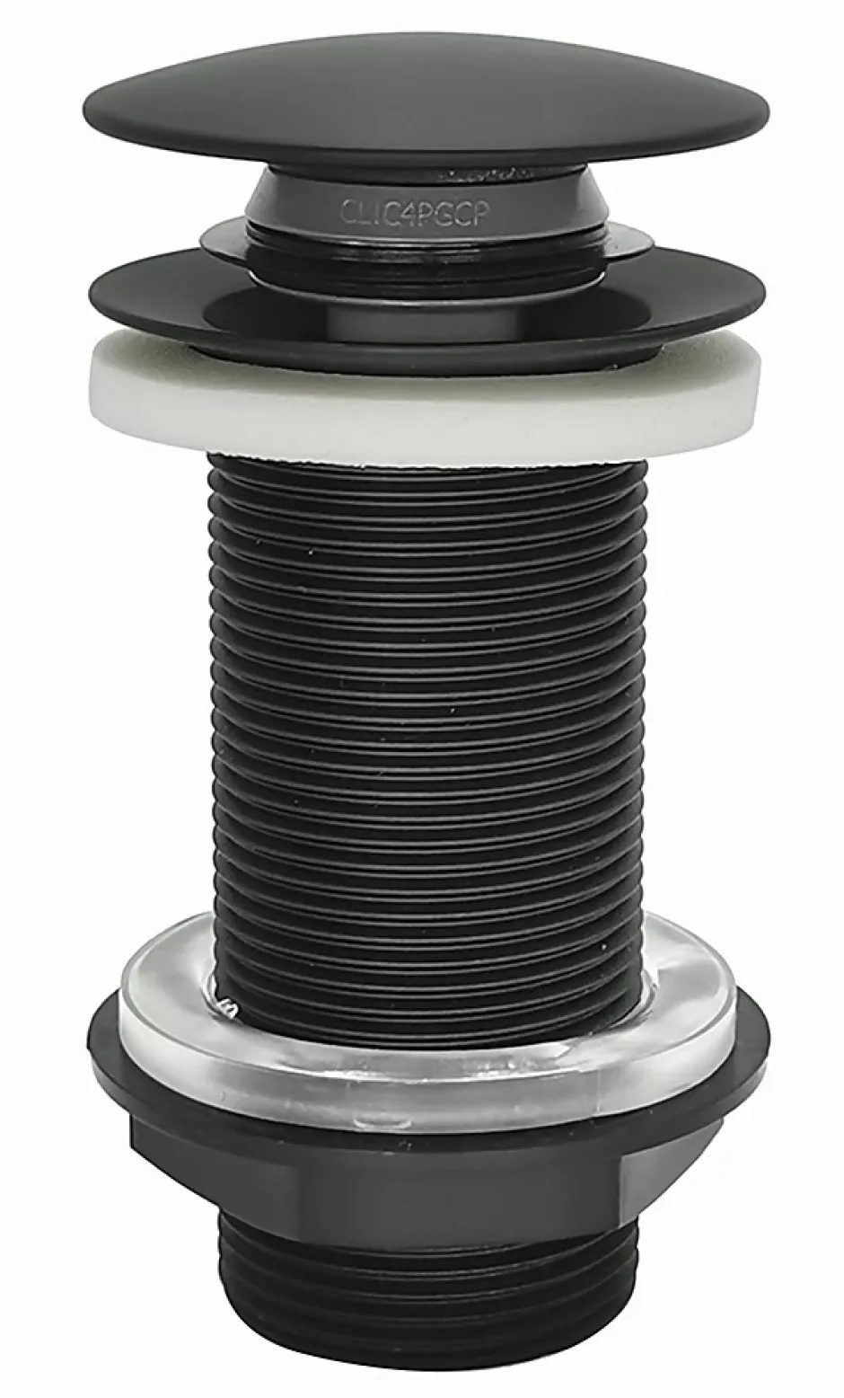 Bonde de lavabo ø 66 mm avec clapet clic clac ou fixe noir^Rousseau New