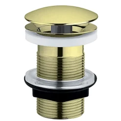 Bonde de lavabo à écoulement libre Ø 63 mm laiton effet or^Rousseau Sale