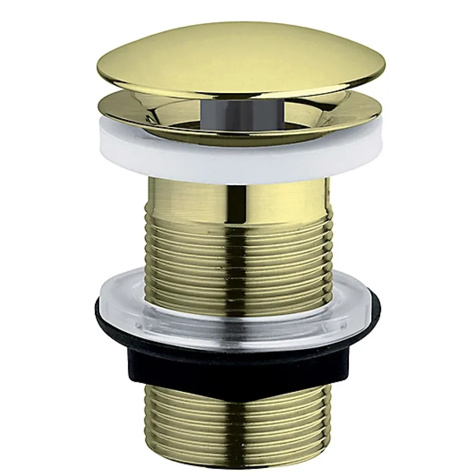 Bonde de lavabo à écoulement libre Ø 63 mm laiton effet or^Rousseau Sale