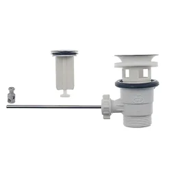 Bonde de Lavabo - Rousseau - Clapet sans tirette - Certifié NF - ABS blanc - 50 mm^Edouard Rousseau Sale