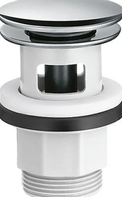 Bonde de lavabo chromée push-open^Hansgrohe New