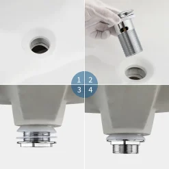 Bonde de Lavabo Pop Up en Laiton Universel AntiBlocage G 1-1/4"^Auralum Max