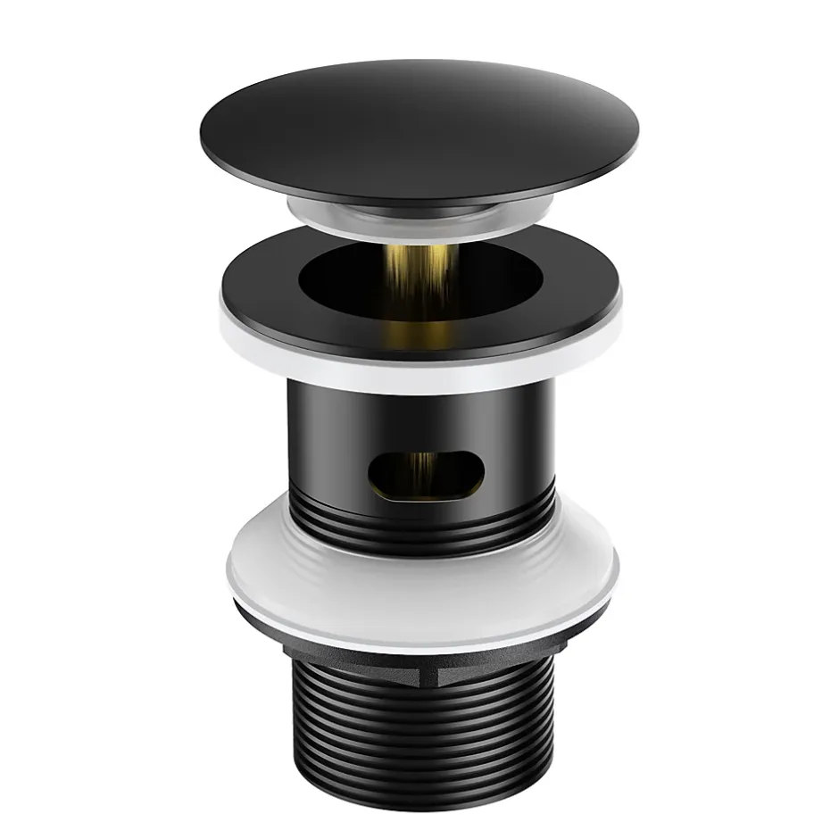 Bonde de Lavabo Pop Up en Laiton Universel AntiBlocage G 1-1/4"-Auralum Max Hot